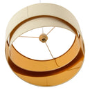 HOMCOM Modern Pendant Light with Adjustable Hanging Chain and Two Bevel Nested Lampshade