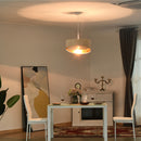 HOMCOM Modern Pendant Light with Adjustable Hanging Chain and Two Bevel Nested Lampshade