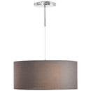 HOMCOM Modern LED Pendant Light Chandelier with Three Lighting Modes Metal Round Base for Living Room, Bedroom, Office, Entrance, Grey, 59 x 59 x 44cm Home Office Grey