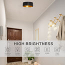 HOMCOM LED Ceiling Light Modern Ceiling Lamp 22W 1500 Lumen Cold White Light Mount Ceiling Lamp for Living Room Bedroom Kitchen Hallway Home Office