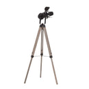 HOMCOM Pine Wood Camera Tripod Floor Lamp Black