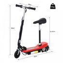 HOMCOM Kids Foldable E-Scooter W/Brake Kickstand for 7-12 Years Old -Red