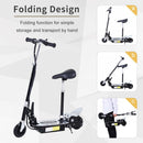 ALPINE SPIRIT Foldable E-Scooter Electric 12V Battery 120W Adjustable Ride on Outdoor Toy-Black