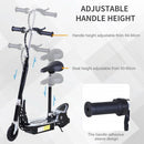 ALPINE SPIRIT Foldable E-Scooter Electric 12V Battery 120W Adjustable Ride on Outdoor Toy-Black