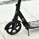 ALPINE SPIRIT Black Foldable Kick Scooter, Adjustable Height, 94L x 38W x 90-105Hcm