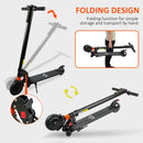 Aluminium Alloy Speed Adjustable Electric Scooter w/ Light Black