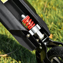 HOMCOM Kick Scooter Foldable Height Adjustable Aluminum Ride On Toy for 14+ Adult Teens with Rear Wheel Brake, Shock Mitigation System and Supported Stand Brake