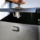 Steel Lockable Letter Box w/ Compartments Black