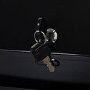 Steel Lockable Letter Box w/ Compartments Black
