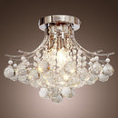 HOMCOM Crystal Ceiling Lighting Chandelier Mordern Style Pendant Light