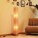 HOMCOM Linen Shade Tall Floor Lamp Beige