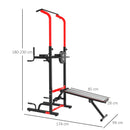 Pull Up Bar Power Tower Station for Home Gym Traning Workout Equipment With Sit Up Bench