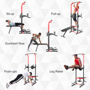 Pull Up Bar Power Tower Station for Home Gym Traning Workout Equipment With Sit Up Bench