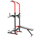 Pull Up Bar Power Tower Station for Home Gym Traning Workout Equipment With Sit Up Bench