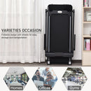 600W Foldable Steel Motorised Treadmill Black