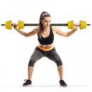 20KGS Dumbbell & Barbell  Adjustable Set Plate Bar Clamp Rod Home Gym Sports Area Exercise Ergonomic Fitness