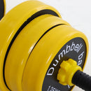 20KGS Dumbbell & Barbell  Adjustable Set Plate Bar Clamp Rod Home Gym Sports Area Exercise Ergonomic Fitness