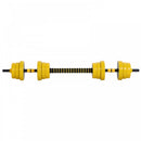 20KGS Dumbbell & Barbell  Adjustable Set Plate Bar Clamp Rod Home Gym Sports Area Exercise Ergonomic Fitness