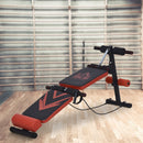 Multifunctional Sit Up Bench Foldable Exercise Weight Bench w/ Elastic Rope Fitness Equipment