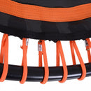 HOMCOM Mini Trampoline, ?114.3 x 122-138Hcm-Black/Orange