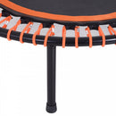 HOMCOM Mini Trampoline, ?114.3 x 122-138Hcm-Black/Orange