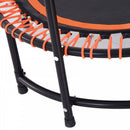 HOMCOM Mini Trampoline, ?114.3 x 122-138Hcm-Black/Orange