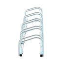 Bike Floor Parking Rack Bicycle Cycle Locking Stand Storage Holder Steel For 5 Bikes