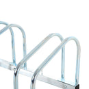 Bike Floor Parking Rack Bicycle Cycle Locking Stand Storage Holder Steel For 5 Bikes