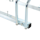 Bike Floor Parking Rack Bicycle Cycle Locking Stand Storage Holder Steel For 5 Bikes