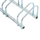 Bike Floor Parking Rack Bicycle Cycle Locking Stand Storage Holder Steel For 5 Bikes