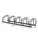 Bike Rack, 130Lx33Wx27H, Steel-Black