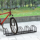 Bike Rack, 130Lx33Wx27H, Steel-Black