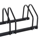 Bike Rack, 130Lx33Wx27H, Steel-Black