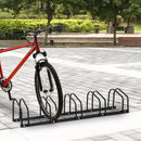 Bike Rack, 130Lx33Wx27H, Steel-Black