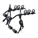 Outsunny 3 Bike Rear Hitch Mount Carry Rack Car Truck Carrier Bicycle Mountain Universal Fitting w/ Fix Strap Black