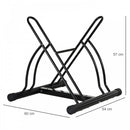 Steel Double-Sided Indoor Bike Rack Black
