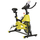 Indoor Exercise Bike with Belt Drive Adjustable Resistance Seat Handlebar