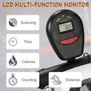Magnetic Elliptical Trainers Pedal Trainer Under Desk Bike w/LCD Display and 8-Level Adjustable Resistance Home Office Trainer Fitness LCD