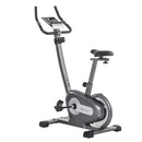 Indoor Magnetic Exercise Bike 10-Level Adjustable Magnetic Resistance Cardio Workout Cycling Bike Trainer, 16lbs Flywheel, LCD Display, and Adjustable Seat Height Grey Adjust Trainer