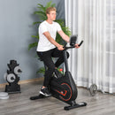 Magnetic Exercise Bike Adjustable Magnetic Resistance Cardio Workout Cycling Bike Trainer, 6kg Flywheel, LCD Display, and Adjustable Seat Height Black Indoor Trainer