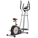 Elliptical Trainer Cardio Workout Exercise Bike Cross Trainer with 6KG Flywheel, Magnetic Resistance, LCD Digital Monitor, Great for Home Office Gym, Black Bike/