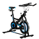 Stationary Exercise Bike, 8kg Flywheel Indoor Cycling Workout Fitness Bike, Adjustable Resistance Cardio Exercise Machine w/ LCD Monitor Pad and Phone Holder for Home, Gym, Office, Black Bike Bike