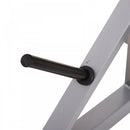 Steel Adjustable Heavy Duty Barbell Weight Lifting Bench Silver/Black