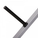 Steel Adjustable Heavy Duty Barbell Weight Lifting Bench Silver/Black