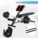 Multifunctional Hyper Dumbbell Bench Indoor Fitness Machine Weights Work Out Ab Sit Up Decline Flat Sit up