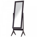 Tall Freestanding Dressing Mirror w/Adjustable Tilt Brown
