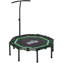 HOMCOM 45"" Mini Hexagon Steel Frame Trampoline w/ Adjustable Handle Green