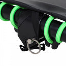 HOMCOM 45"" Mini Hexagon Steel Frame Trampoline w/ Adjustable Handle Green