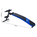 Sit-up Workout Bench, Steel-Black/Blue