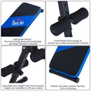 Sit-up Workout Bench, Steel-Black/Blue
